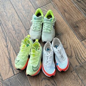 3 Nike running shoes sz 6 women's